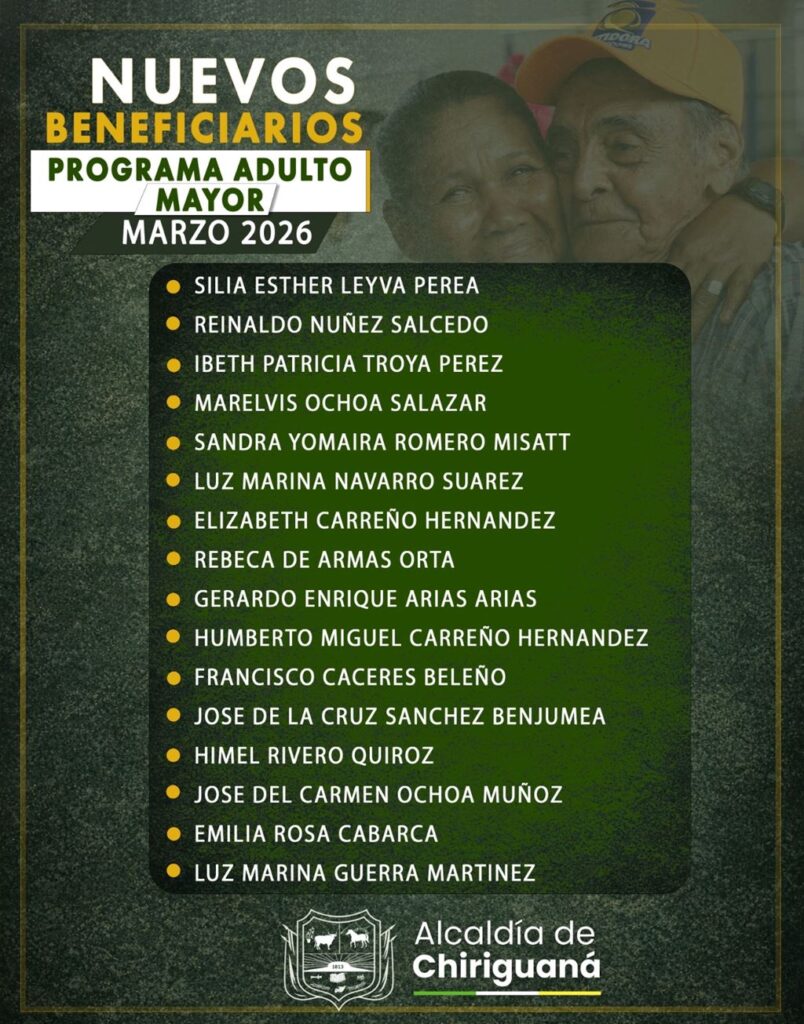 Nuevos Beneficiarios del Programa Adulto Mayor